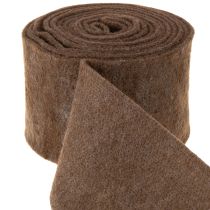 Prodotto Nastro in feltro di lana marrone, 15 cm x 5 m, per decorazioni e lavori artigianali