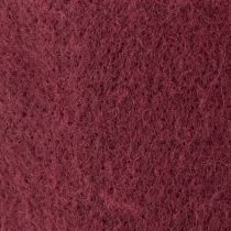 Prodotto Nastro di feltro di lana, rosso scuro, 15 cm x 5 m, per decorazioni e lavori artigianali