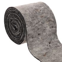 Prodotto Cerniera per vaso in feltro di lana bicolore, grigio/nero, 15 cm x 5 m