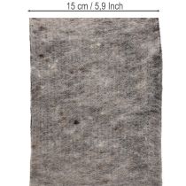 Prodotto Cerniera per vaso in feltro di lana bicolore, grigio/nero, 15 cm x 5 m