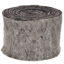 Prodotto Cerniera per vaso in feltro di lana bicolore, grigio/nero, 15 cm x 5 m