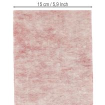 Prodotto Nastro in feltro, 100% lana, bicolore, utilizzabile come presina, nastro in feltro bianco/rosso, 15 cm x 5 m