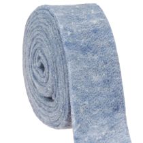 Prodotto Nastro in feltro blu 7,5 cm 5 m