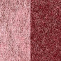 Prodotto Nastro decorativo in feltro nastro decorativo in feltro di lana bacca rosa bicolore 15 cm 5 m
