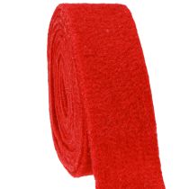 Prodotto Nastro in feltro rosso scuro 7,5 cm 5 m