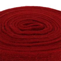 Prodotto Nastro in feltro rosso scuro 7,5 cm 5 m