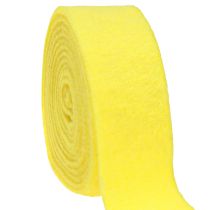 Prodotto Nastro in feltro nastro decorativo giallo in feltro 7,5 cm 5 m