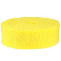 Prodotto Nastro in feltro nastro decorativo giallo in feltro 7,5 cm 5 m