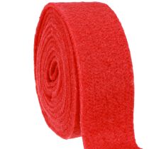 Prodotto Nastro in feltro rosso 7,5cm 5m