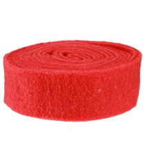 Prodotto Nastro in feltro rosso 7,5cm 5m