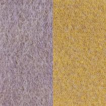 Prodotto Nastro feltro, nastro vaso, nastro lana bicolore giallo senape, viola 15cm 5m