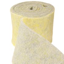 Prodotto Nastro di feltro nastro di lana nastro di vaso nastro decorativo grigio giallo 15 cm 5 m