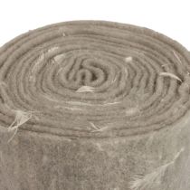Prodotto Nastro in feltro nastro di lana tessuto decorativo piume grigie feltro di lana 15 cm 5 m