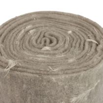 Nastro in feltro nastro di lana tessuto decorativo piume grigie feltro di lana 15 cm 5 m