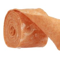 Prodotto Nastro in feltro nastro di lana tessuto decorativo piume arancioni feltro di lana 15 cm 5 m