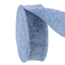 Prodotto Nastro in feltro blu 7,5 cm 5 m