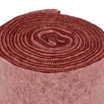 Prodotto Nastro decorativo in feltro nastro decorativo in feltro di lana bacca rosa bicolore 15 cm 5 m