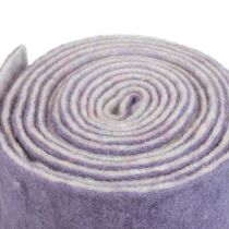 Prodotto Nastro in feltro Nastro in feltro di lana Franzi viola bicolore 15 cm 4 m