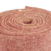 Nastro in feltro nastro di lana tessuto decorativo vino rosso beige 7,5 cm 5 m