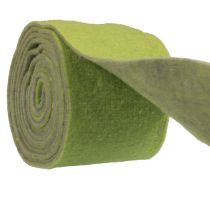 Nastro in feltro nastro di lana rotolo di feltro nastro decorativo verde grigio 15 cm 5 m