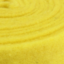 Nastro in feltro nastro decorativo giallo feltro 7,5 cm 5 m