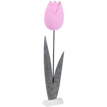 Prodotto Fiore in feltro feltro deco fiore tulipano rosa decorazione da tavola H68cm