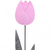Fiore in feltro feltro deco fiore tulipano rosa decorazione da tavola H68cm