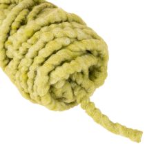 Prodotto Cordoncino in feltro soffice Mirabell, lana, verde, nastro decorativo da 25 m per fiori, decorazioni, artigianato, fai da te