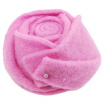Feltro rosa rosa Ø8cm H4.5cm 6pz
