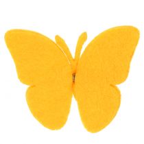 Farfalle in feltro con clip 7 cm 24 pezzi