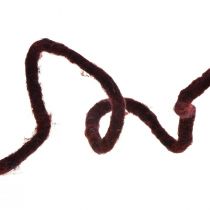 Cordoncino in feltro di lana con filo Filo Rauris viola scuro 20m