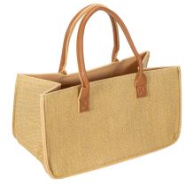 Prodotto Borsa in feltro effetto rafia 50 cm x 25 cm x 25 cm