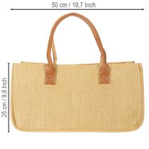 Prodotto Borsa in feltro effetto rafia 50 cm x 25 cm x 25 cm