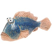 Prodotto Decoro pesce ceramica blu decoro naturale estivo 22×7×11cm
