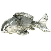 Prodotto Deco pesce argento antico 14cm
