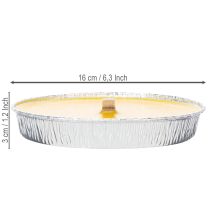 Prodotto Candela profumata alla citronella contro gli insetti, ciotola con fiamma perfetta per balconi, terrazze e picnic, 16 cm