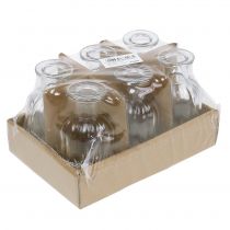 Prodotto Vaso bottiglia piccolo Ø5,5 cm H10,5 cm trasparente 6 pz
