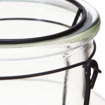 Prodotto Lanterna decorativa per bottiglia in vetro e metallo trasparente nero Ø13cm