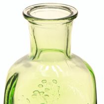 Prodotto Vaso bottiglia in vetro con motivo bottiglia in vetro verde H19cm 2 pezzi