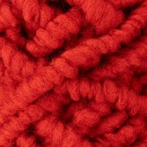 Prodotto Cordoncino di lana soffice Mirabell con iuta, rosso, 25 m