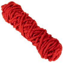 Prodotto Cordoncino di lana soffice Mirabell con iuta, rosso, 25 m