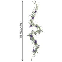 Prodotto Ghirlanda di lillà artificiale, decorazione primaverile per occasioni speciali e design stagionale, 145 cm, 2 pezzi