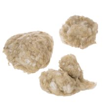 Prodotto Lana di pecora beige naturale, sfusa, per lavori di artigianato e decorazione, 250 g