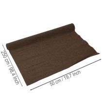 Prodotto Carta crespa per fioristi, rotolo marrone, 50x250 cm, decorazione