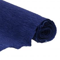 Carta crespa fiorista blu scuro 50x250cm
