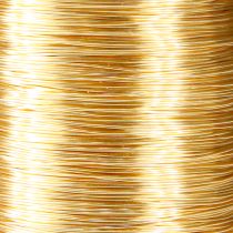 Prodotto Filo per fioristi Filo di mirto Filo decorativo oro 0,30 mm 100 g 3 pezzi