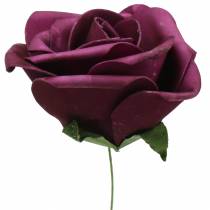 Prodotto Schiuma Rosa Viola Ø15cm 4 pz