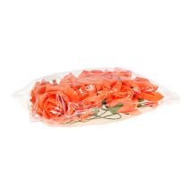 Prodotto Rose in schiuma Ø 10 cm Arancio 8 pz