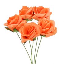 Prodotto Rosa in schiuma Ø4,5 cm Arancione 36 pz