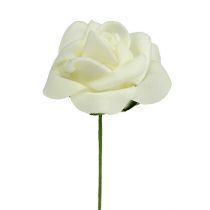 Prodotto Rose in schiuma Ø3,5 cm color crema, 48 pezzi